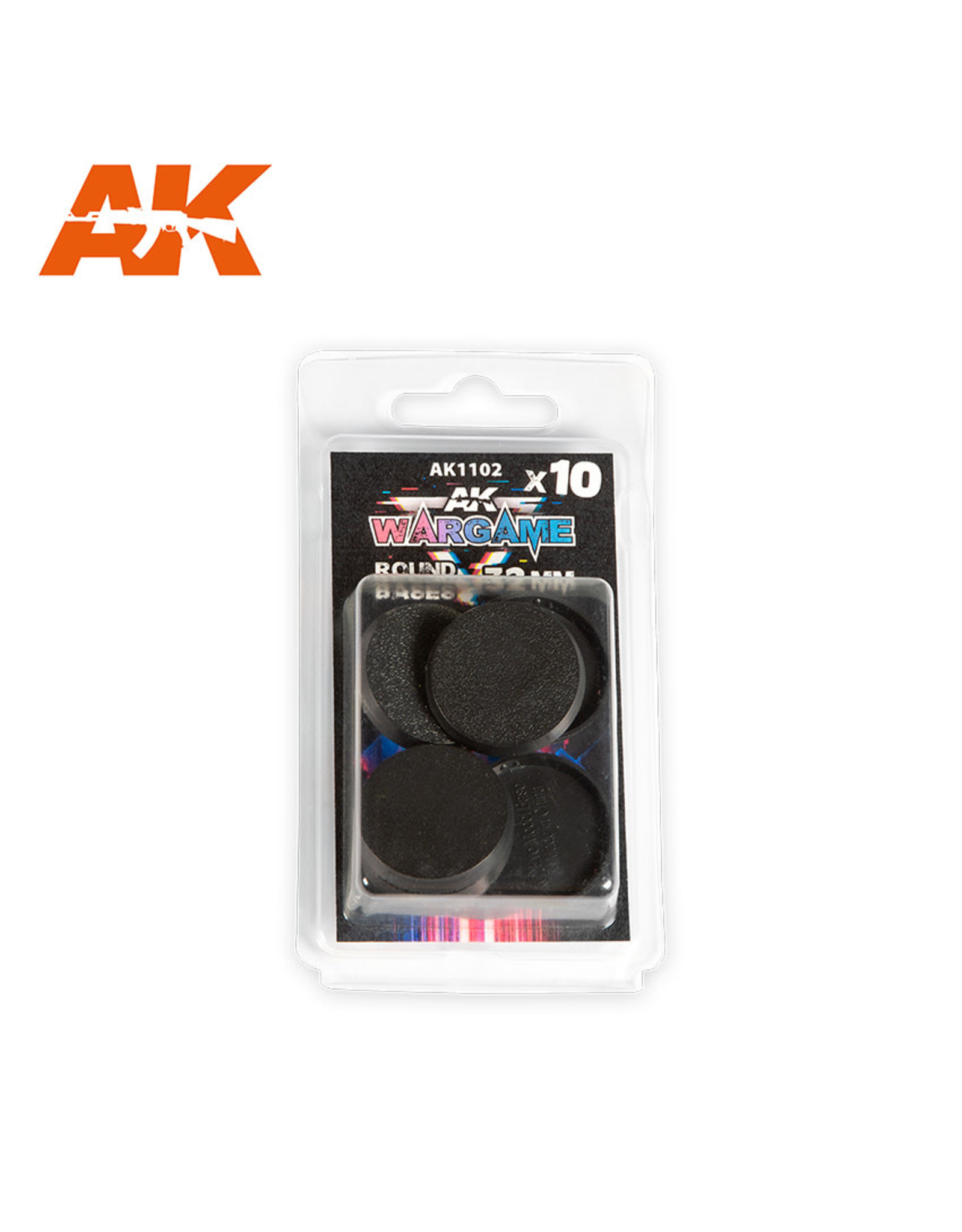 AK Interactive AK INTERACTIVE PLASTIC WARGAME BASES, ROUND 32MM (10)