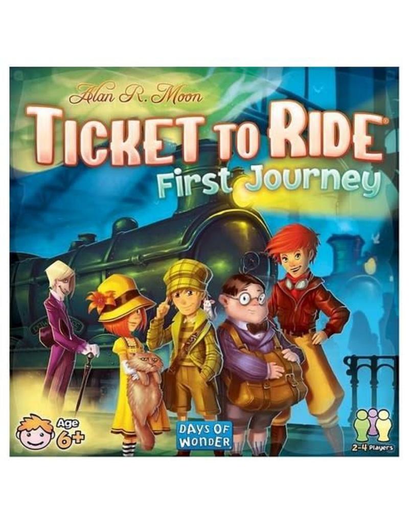 Days Of Wonder Ticket To Ride First Journey Apt To Game