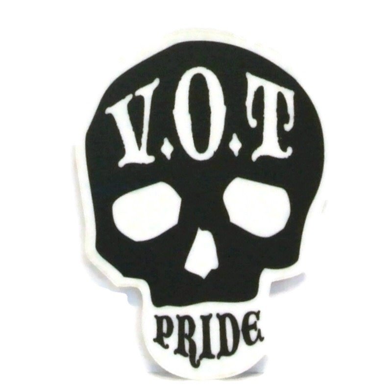 V.O.T Pride Sticker Black 2.5" x 3.5"