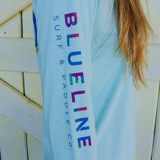 Blueline Surf + Paddle Co. W. Original UV LS Seafoam\Floral