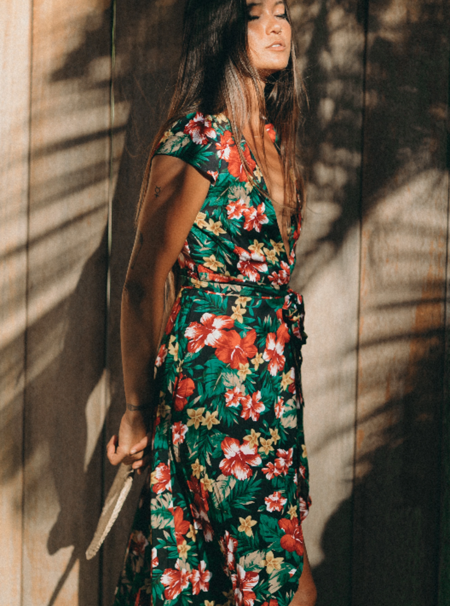 xix palms wrap dress