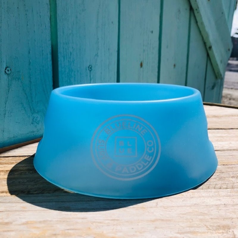 Blueline Surf + Paddle Co. Sili Pint Dog Bowl Bend Blue