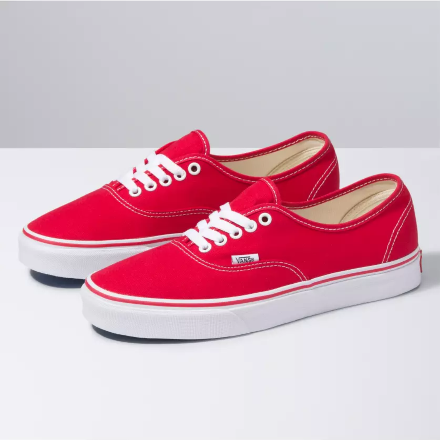 vans authentic red womens