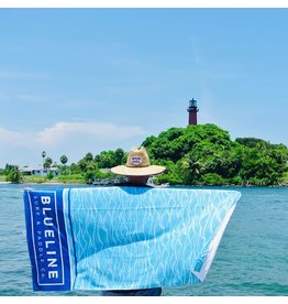 Blueline Surf + Paddle Co. SL6 Riptide Aqua Large Beach Towel