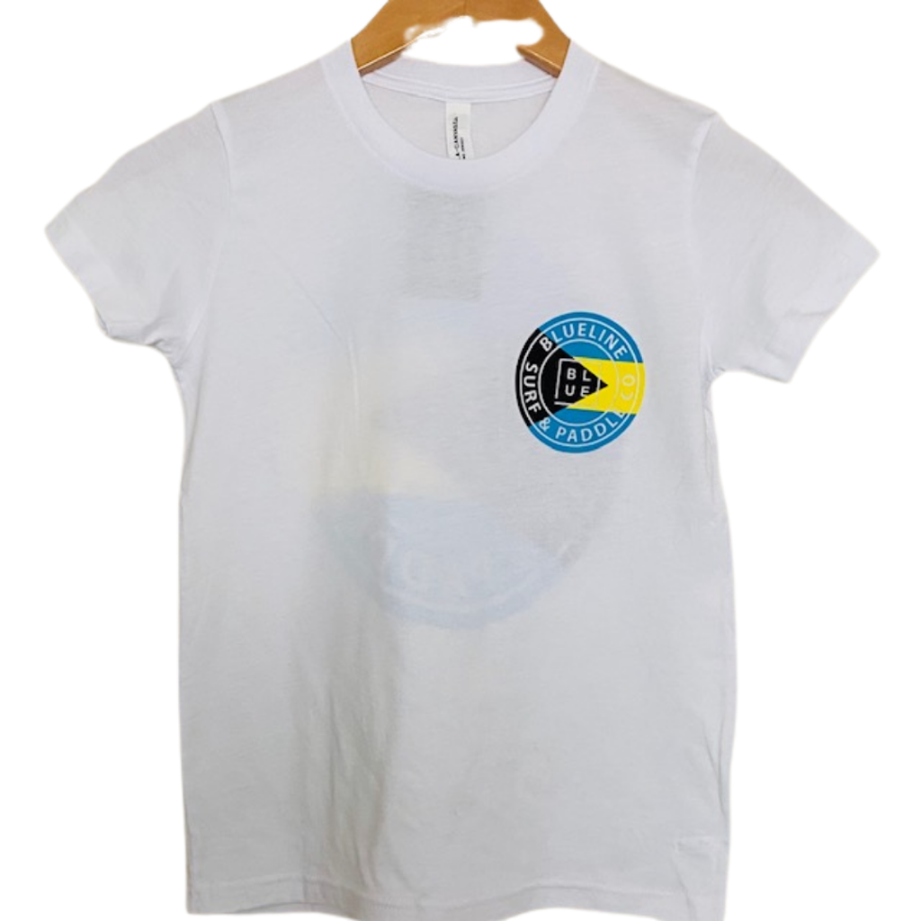 Blueline Surf + Paddle Co. 3001Y Youth The Original Bahamas Flag White