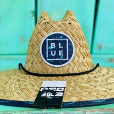 Blueline Surf + Paddle Co. SL6 Blueline Straw Hat Blueline Circle Black