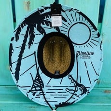 Blueline Surf + Paddle Co. SL6 Blueline Straw Hat Gator Sunshine State Mint