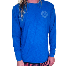 Blueline Surf + Paddle Co. OT Original UV LS Heather Navy / White