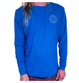 Blueline Surf + Paddle Co. OT Original UV LS Heather Navy / White