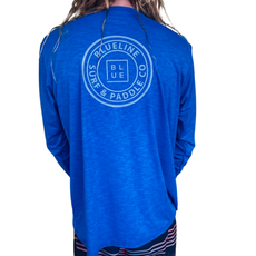 Blueline Surf + Paddle Co. OT Original UV LS Heather Navy / White