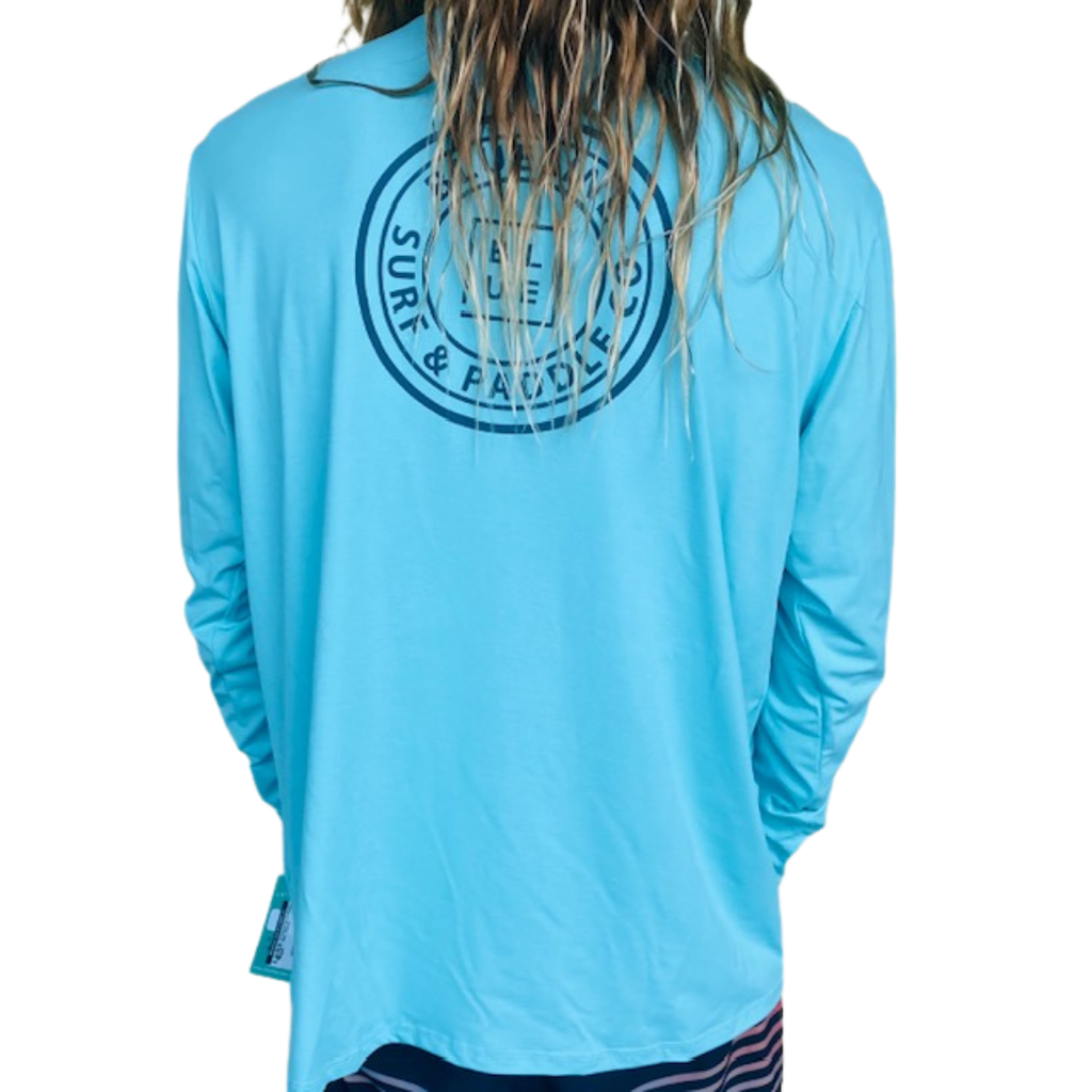 Blueline Surf + Paddle Co. OT Original UV LS Heather Mint / Navy