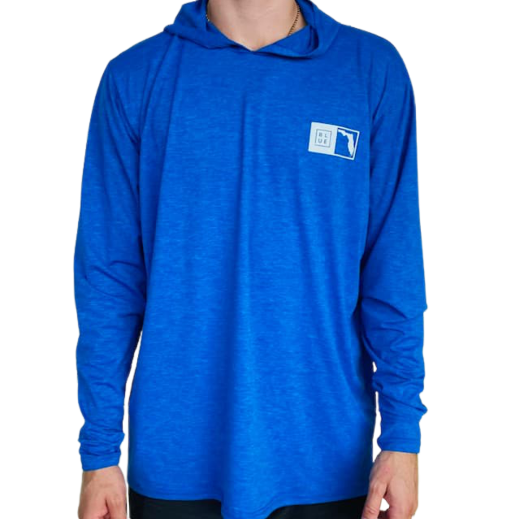 Blueline Surf + Paddle Co. OT Florida Box UV Hoodie Navy Heather