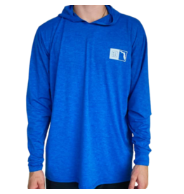 Blueline Surf + Paddle Co. OT Florida Box UV Hoodie Navy Heather