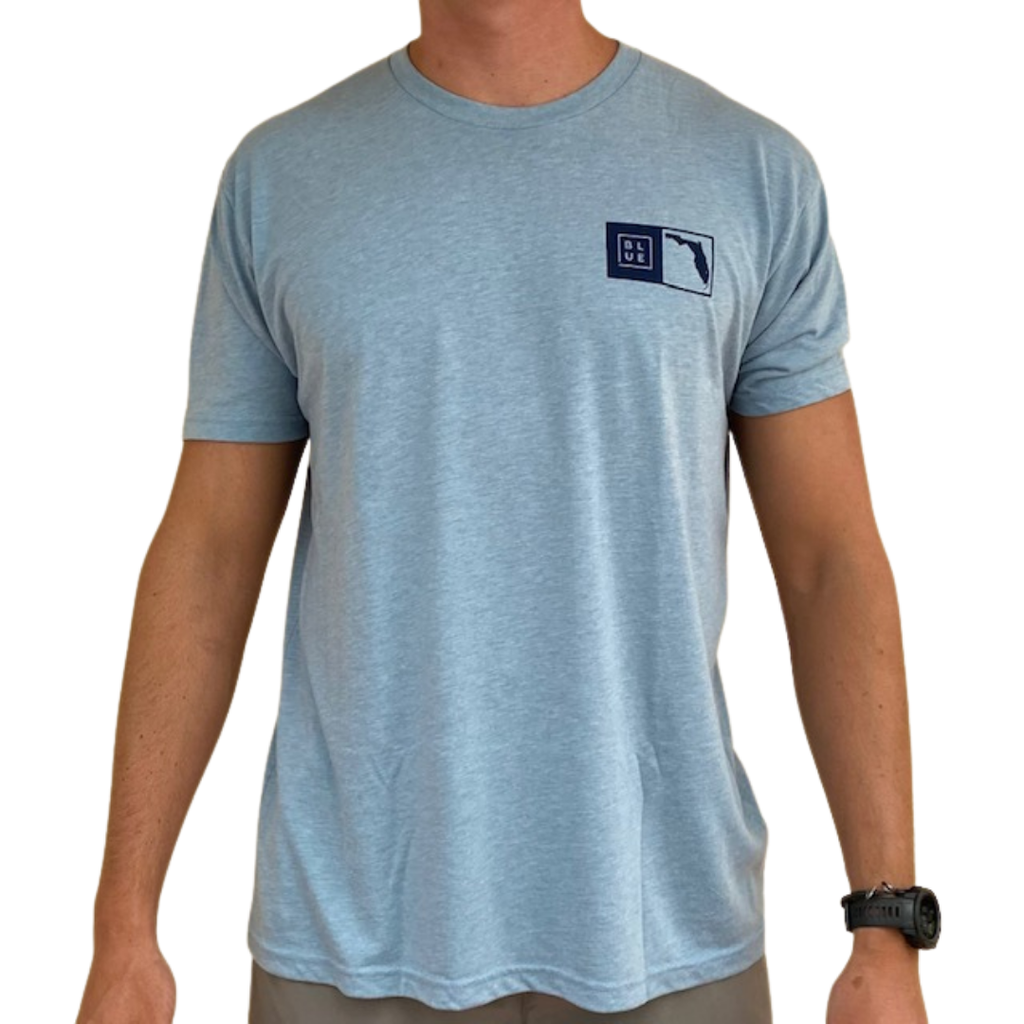 Blueline Surf + Paddle Co. Florida Box Tee Stonewash Denim Navy