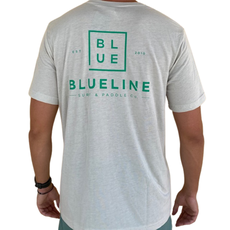 Blueline Surf + Paddle Co. Est. 2010 Tee Cement TriBlend Light Green