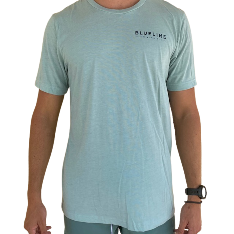 Blueline Surf + Paddle Co. Est. 2010 Tee Dusty Blue/Pale Navy