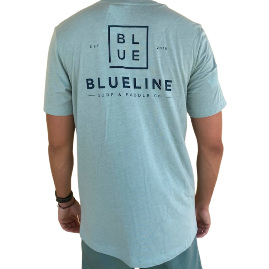 Blueline Surf + Paddle Co. Est. 2010 Tee Dusty Blue/Pale Navy
