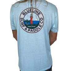 Blueline Surf + Paddle Co. Jup Lighthouse 1 Tee Ice Blue