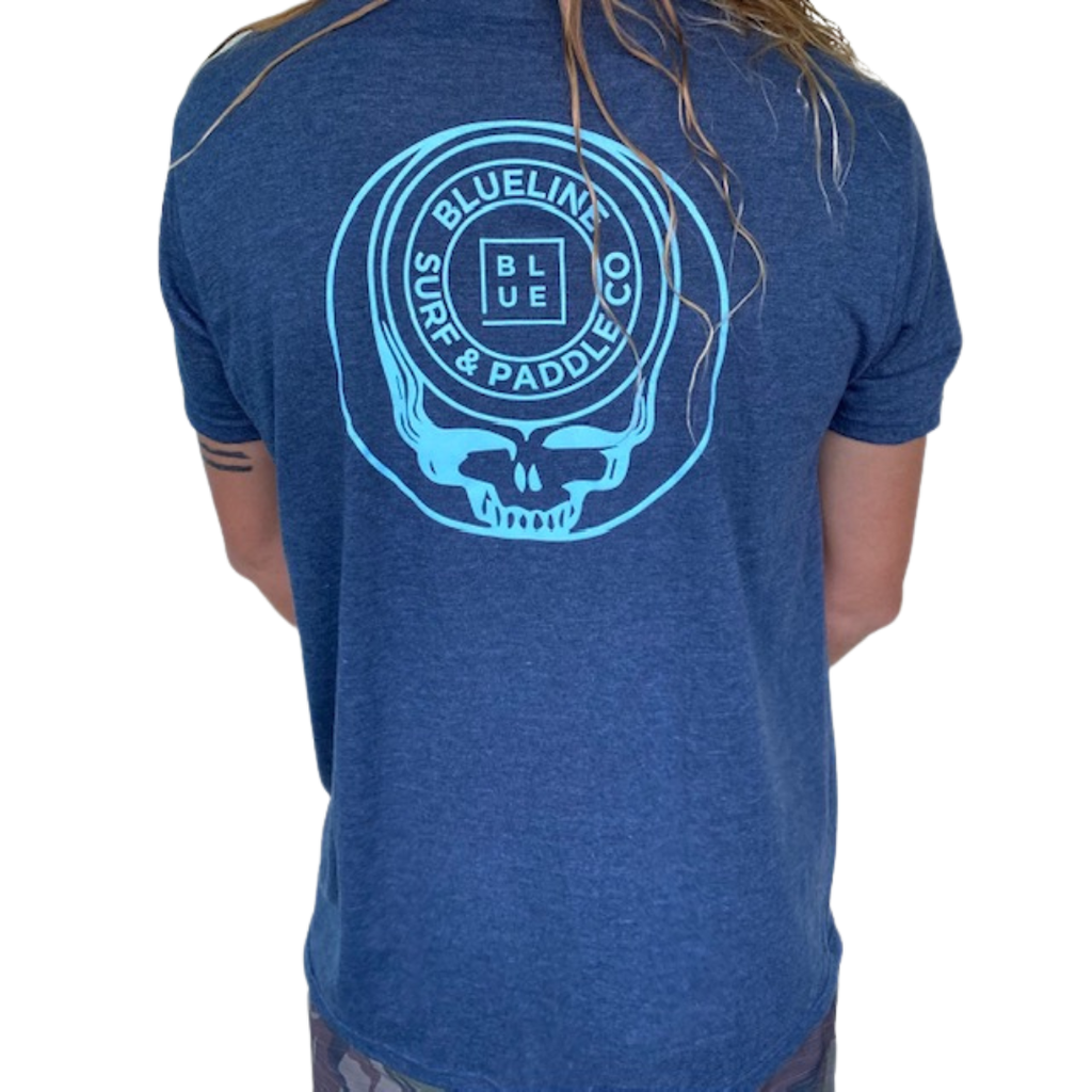 Blueline Surf + Paddle Co. The Grateful Dead Heather Navy Light Blue