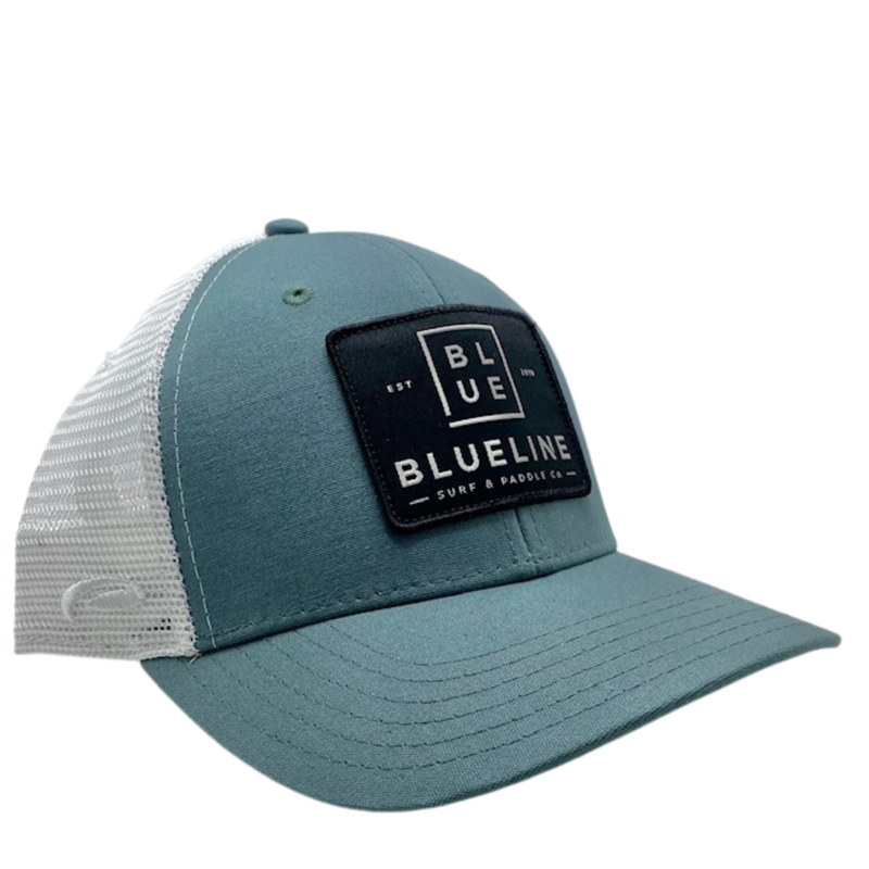 Blueline Surf + Paddle Co. Est. 2010 Mineral Blue White/ Black Patch MC SC  2217_001