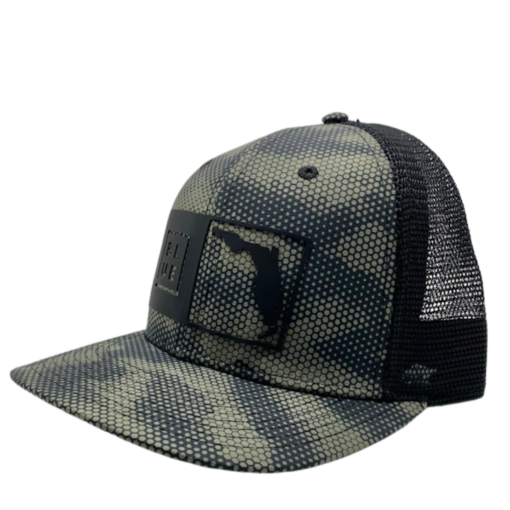 Blueline Surf + Paddle Co. Florida Box UV Custom Camo Black/Black Patch HC SC  1797_001