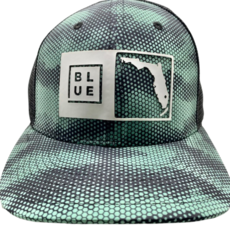 Blueline Surf + Paddle Co. Florida Box UV Custom Camo Seafoam Black/White Patch HC SC  1825_002