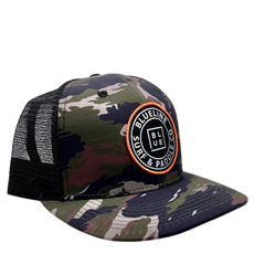 Blueline Surf + Paddle Co. OG Custom Tiger Camo / Black / Black Patch Orange Ring HC SC  1295_001