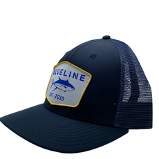 Blueline Surf + Paddle Co. Tuna All Navy UV / White Topo Patch Yellow Ring HC SC 2376_003
