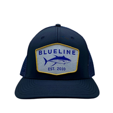 Blueline Surf + Paddle Co. Tuna All Navy UV / White Topo Patch Yellow Ring HC SC 2376_003