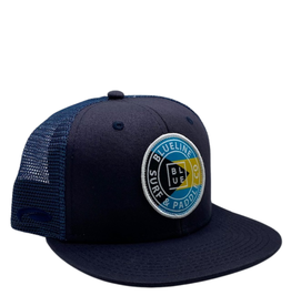 Blueline Surf + Paddle Co. OG Bahamas Flag All Navy Flat Bill Youth Hat