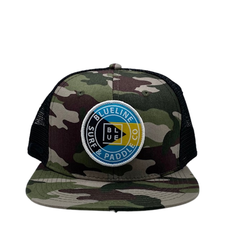 Blueline Surf + Paddle Co. OG Bahamas Flag Camo Black Flat Youth Hat