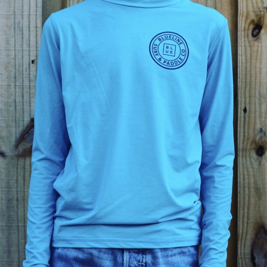 OT Youth Original UV Hoodie Sky Blue\Navy - Blueline Surf & Paddle Co.