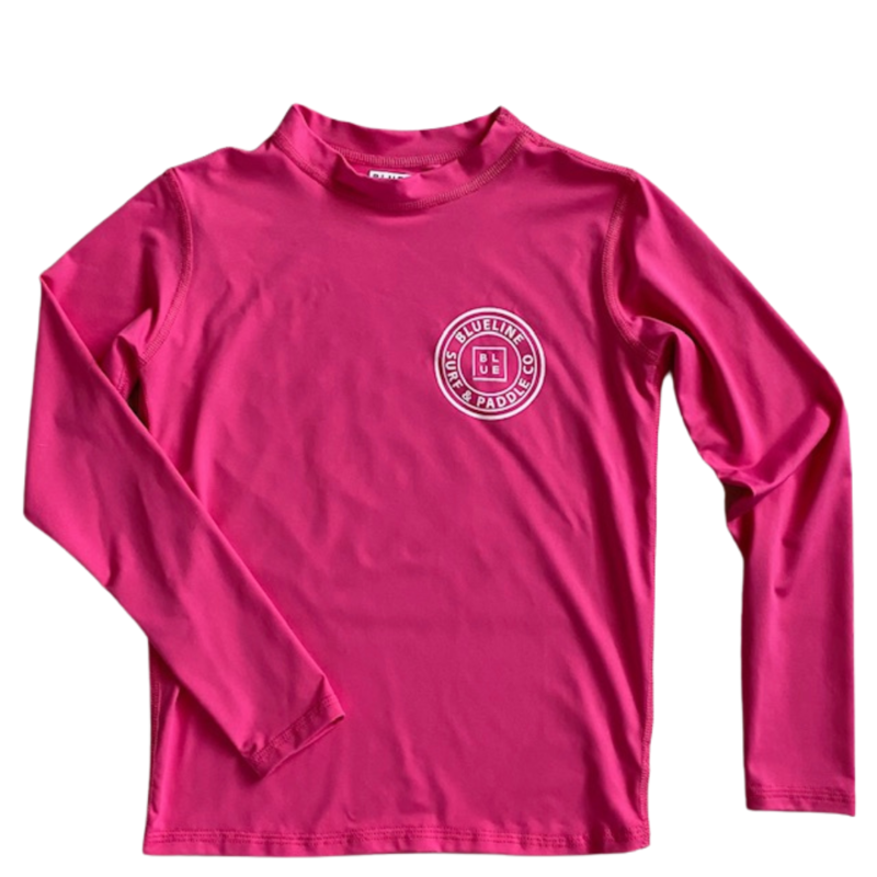 Blueline Surf + Paddle Co. Youth OT Original UV LS Fuchsia