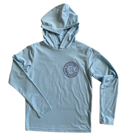 Blueline Surf + Paddle Co. OT Youth Original UV Hoodie Sky Blue\Navy