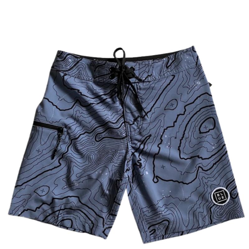 Blueline Surf + Paddle Co. Boys BSH Topo Camo Aerial Charcoal