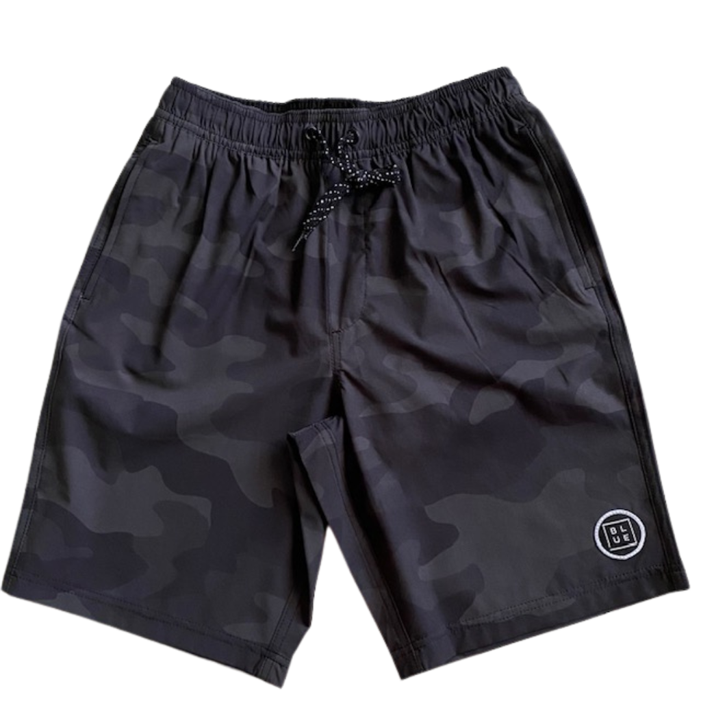 Black Camo Paddle Board Shorts