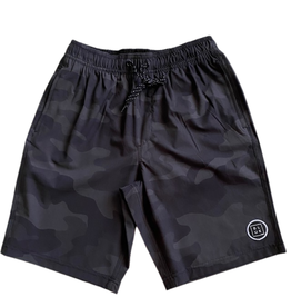 Blueline Surf + Paddle Co. Boys Volley Standard Dark Black Camo