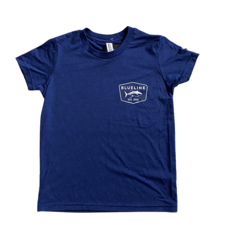 Blueline Surf + Paddle Co. Youth Tuna Tee Youth Navy White