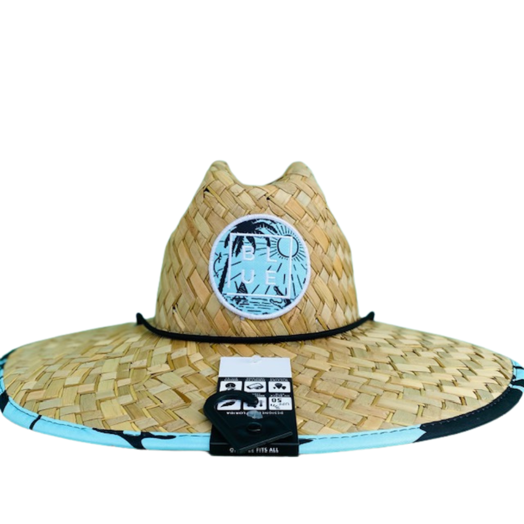 Blueline Surf + Paddle Co. SL6 Blueline Straw Hat Gator Sunshine State Mint