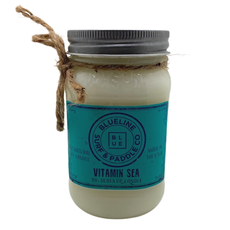 Blueline Surf + Paddle Co. Blueline Mason Jar Candle 16 oz. Vitamin Sea