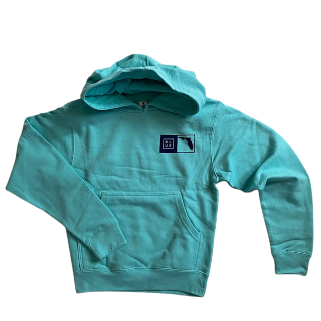 Blueline Surf + Paddle Co. Youth FL Box Basic Hood Mint Navy