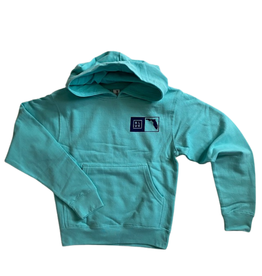 Blueline Surf + Paddle Co. Youth FL Box Basic Hood Mint Navy