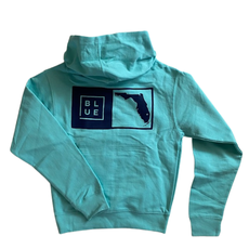 Blueline Surf + Paddle Co. Youth FL Box Basic Hood Mint Navy