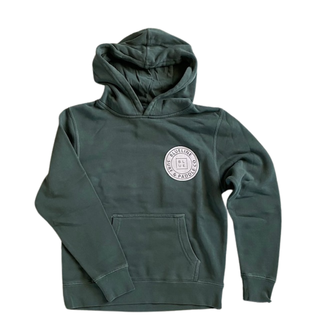 Blueline Surf + Paddle Co. OG Youth Hood Alpine Green