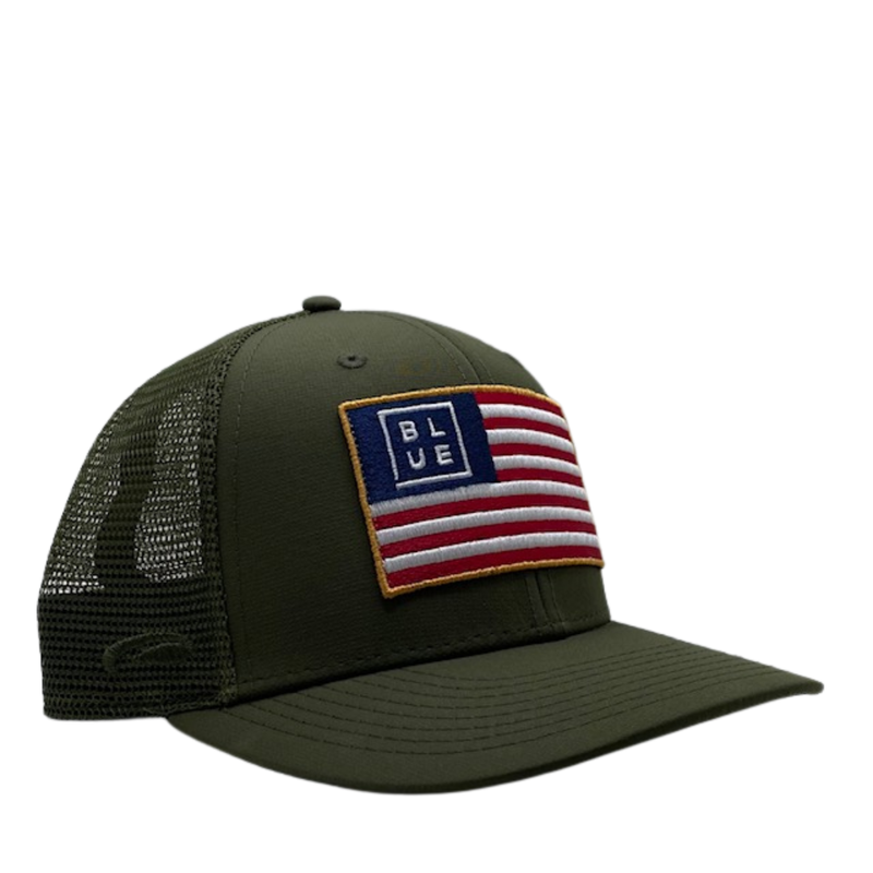 Blueline Surf + Paddle Co. USA Flag All Olive Navy/White  HC SC 2368_001