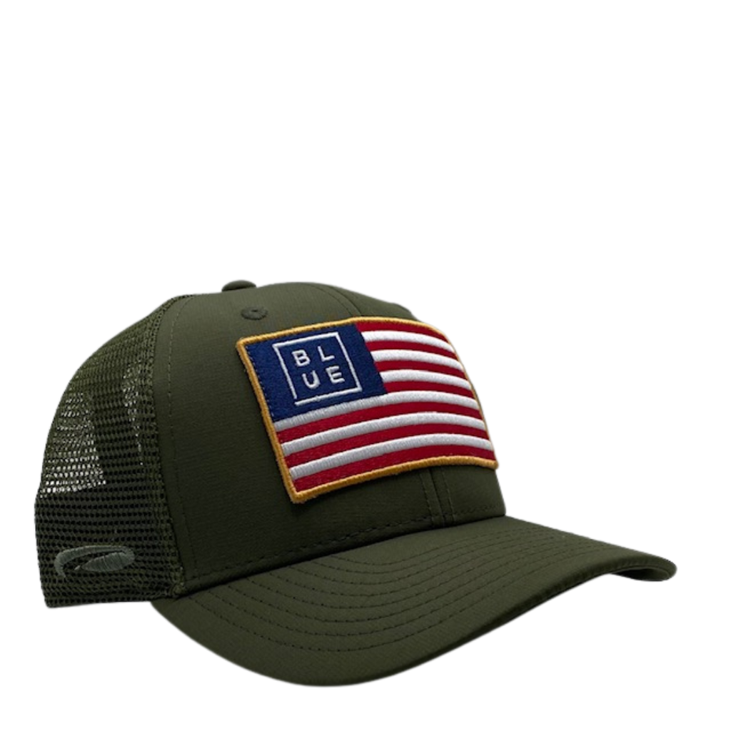 Youth Light Blue American Flag Hat – The Seaside Style