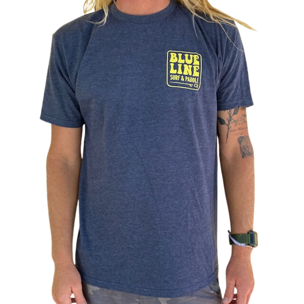 Blueline Surf + Paddle Co. Bubbles Heather Navy / Yellow