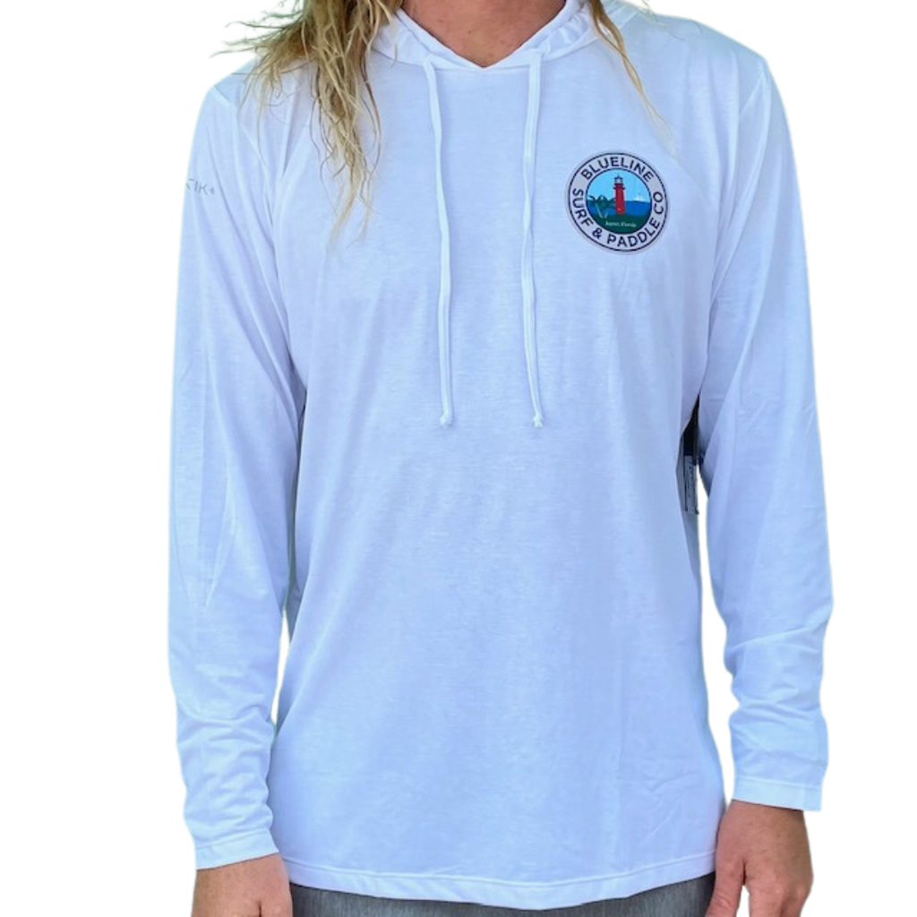 Blueline Surf + Paddle Co. Lighthouse Low Pro Tech Hoody White