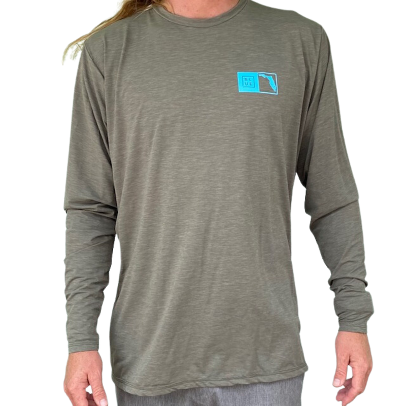 Blueline Surf + Paddle Co. Florida Box UV LS Olive / Light Blue