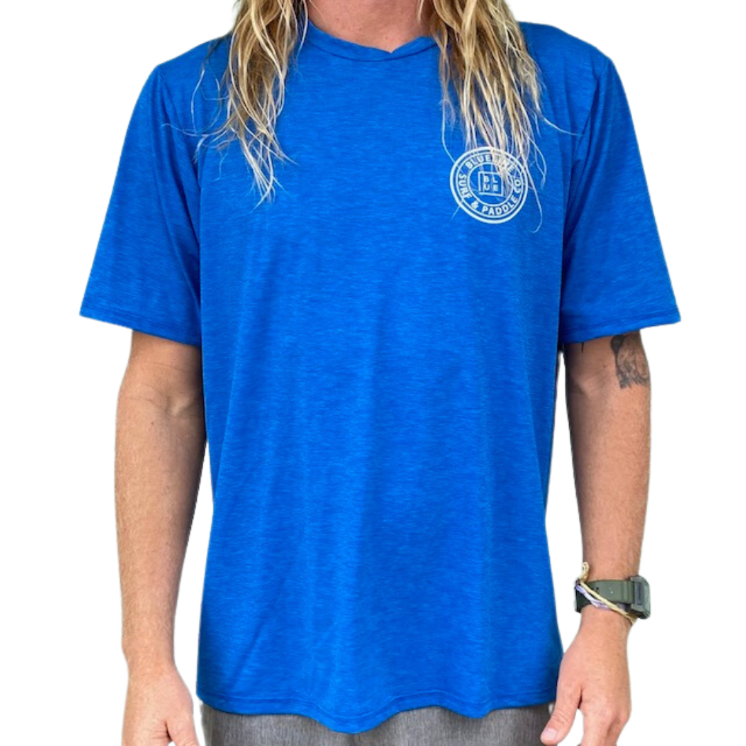 Blueline Surf + Paddle Co. USA Flag White Tee Red/Blue